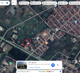 Bán đất Ngõ 34 Mai Châu, Đại Mạch, Đông Anh, diện tích 120m mặt tiền 8m, giá bán 9.55 tỷ